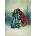 The Merchant Kalashnikov. Illustration for the poem by Mikhail Yuryevich Lermontov The Song of the Merchant Kalashn 