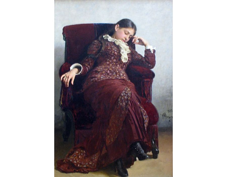 Rest. Portrait of the artist's wife 