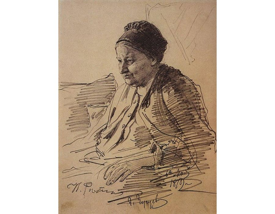 Portrait of T.S. Repina, mother of the artist 