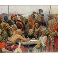 The Reply of the Zaporozhian Cossacks to Sultan of Turkey, sketch 