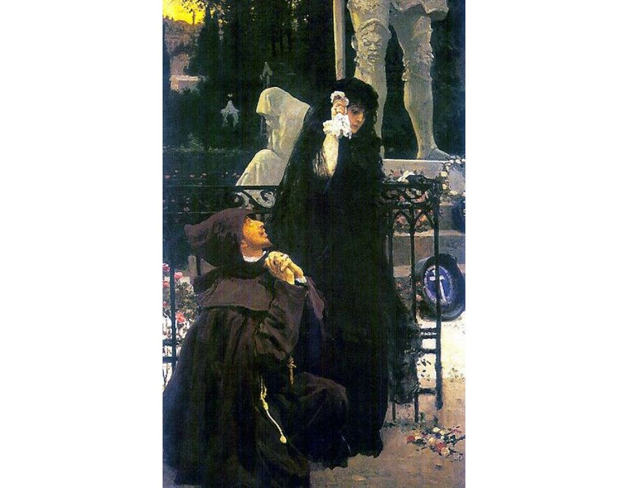 Stone Guest. Don Juan and Donna Anna. Oil on canvas
ILYA EFIMOVICH EFIMOVICH REPIN 