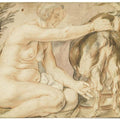 Adrastea milking a goat Amalthea 