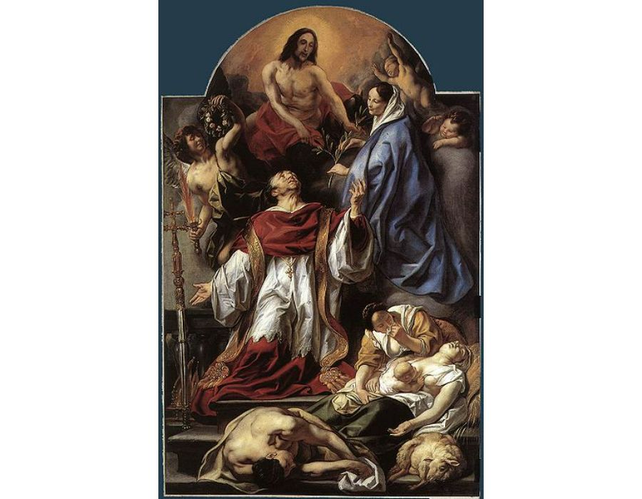 St Charles Cares for the Plague Victims of Milan 