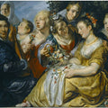Self portrait with his Family and Father-in-Law Adam van Noort 