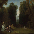 View Through the Trees in the Park of Pierre Crozat (or La Perspective) 
