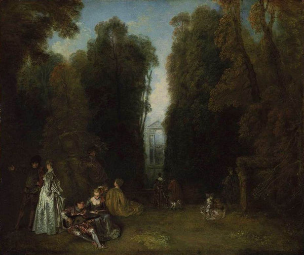 View Through the Trees in the Park of Pierre Crozat (or La Perspective) 