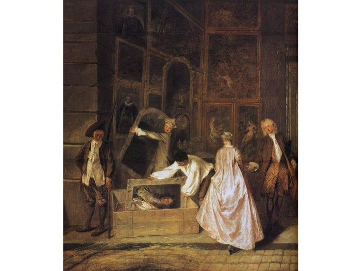 L'Enseigne de Gersaint (detail-1) 1720 