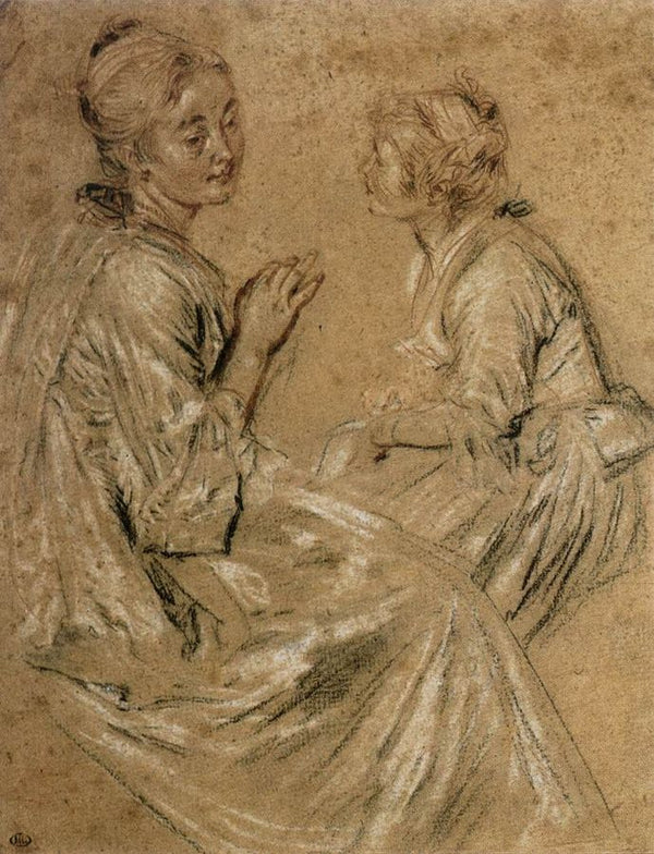 Two Seated Women 1716-17 