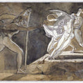 Edgar Feigning Madness Approaches King Lear Painting by Johann Henry Fuseli