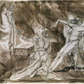 Study for Saul and the Witch of Endor Painting by Johann Henry Fuseli