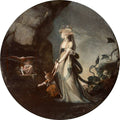 Mamillius Conjuring up Sprites and Goblins for His Mother, Hermione Painting by Johann Henry Fuseli