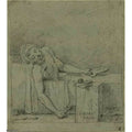 The death of marat 2 Painting by Jacques Louis David