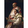 Portrait of Pope Pius VII and the Cardinal Caprara Painting by Jacques Louis David