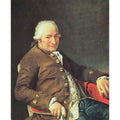 Portrait Of Charles Pierre PeCoul Contractor Of Royal Buildings Painting by Jacques Louis David