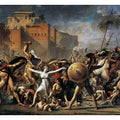 The Intervention of the Sabine Women Painting by Jacques Louis David.