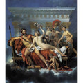 Mars Disarmed by Venus and the Three Graces 1824 Painting by Jacques Louis David.