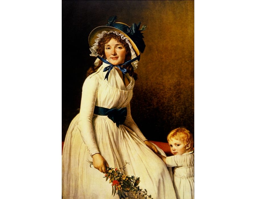 Portrait of Madame Seriziat 1795 Painting by Jacques Louis David
