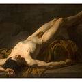 Male Nude known as Hector Painting by Jacques Louis David