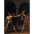 The Oath of the Horatii (detail 1) 1784 Painting by Jacques Louis David