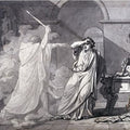 The Ghost Of Septimus Severus Appearing To Caracalla, After The Murder Of His Brother Geta Painting by Jacques Louis David