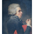 Self-Portrait c. 1790 Painting by Jacques Louis David