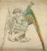 Angel with flutes Painting artwork preview