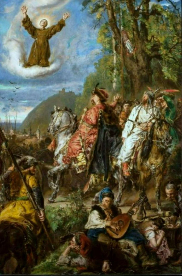 Bohdan Chmielnicki and Tuhaj-Bej at Lviv Painting by Jan Matejko