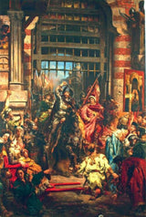 Boleslaw the Brave with Sviatopolk at the Golden Gate in Kiev Painting artwork preview