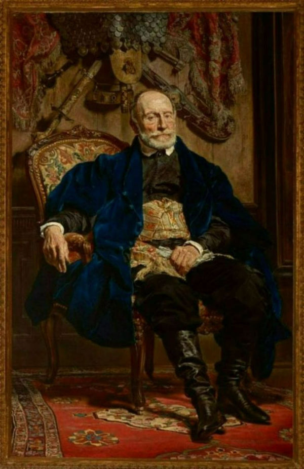 Portrait of Piotr Moszynski Painting by Jan Matejko