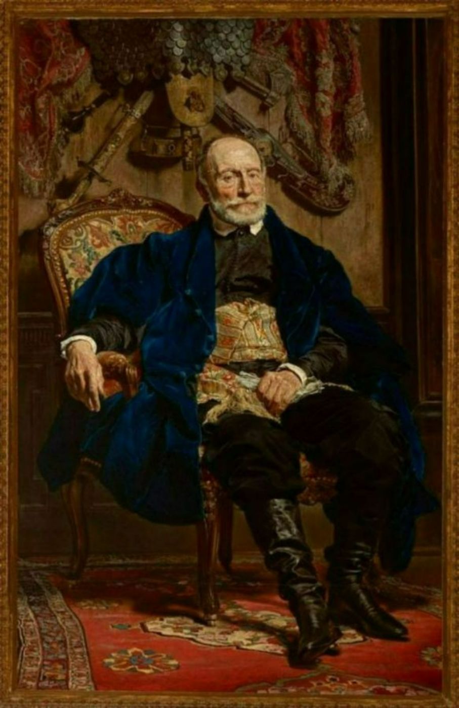 Portrait of Piotr Moszynski Painting by Jan Matejko