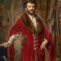 Portrait of Jozef Ciechonski Painting by Jan Matejko