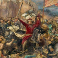Battle of Grunwald, Witold (detail) Painting by Jan Matejko