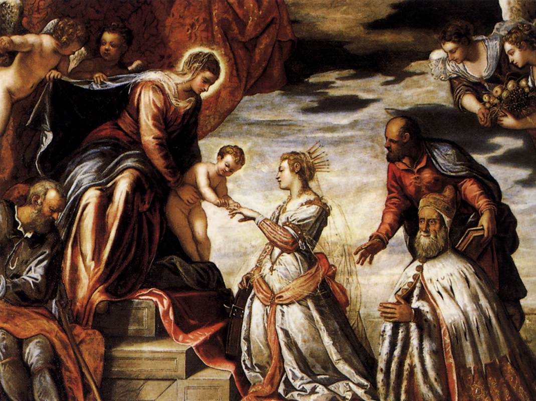 Mystic Marriage of St Catherine (detail)