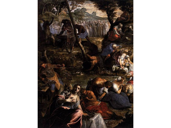 The Jews in the Desert (detail) 