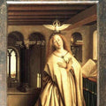 The Ghent Altarpiece- Prophet Micheas; Mary of the Annunciation 1432 