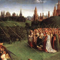 The Ghent Altarpiece- Adoration of the Lamb (detail 6) 1425-29 