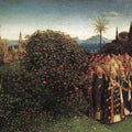 The Ghent Altarpiece- Adoration of the Lamb (detail 5) 1425-29 