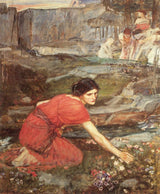 Maidens picking Flowers by a Stream [Study] artwork preview