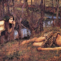 A Naiad 1893 also known as Hylas with a Nymph Painting by John William Waterhouse