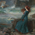 Miranda 1916 Painting by John William Waterhouse