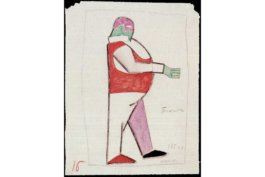 Costume design for the opera Victory over the Sun