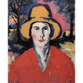 Portrait of Woman in Yellow Hat