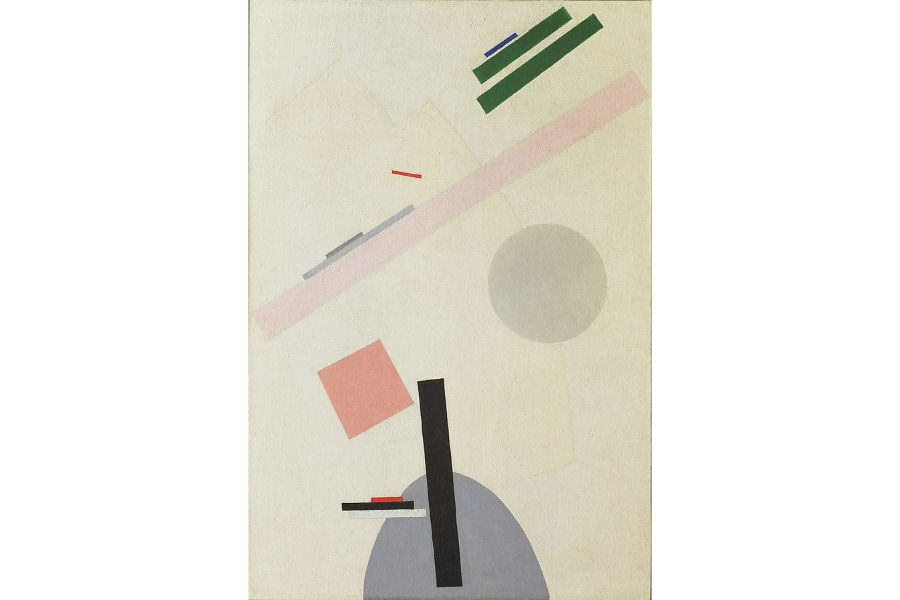 Suprematist Painting: Aeroplane Flying