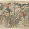 Courtesan's Entourage at New Year's Festival 
