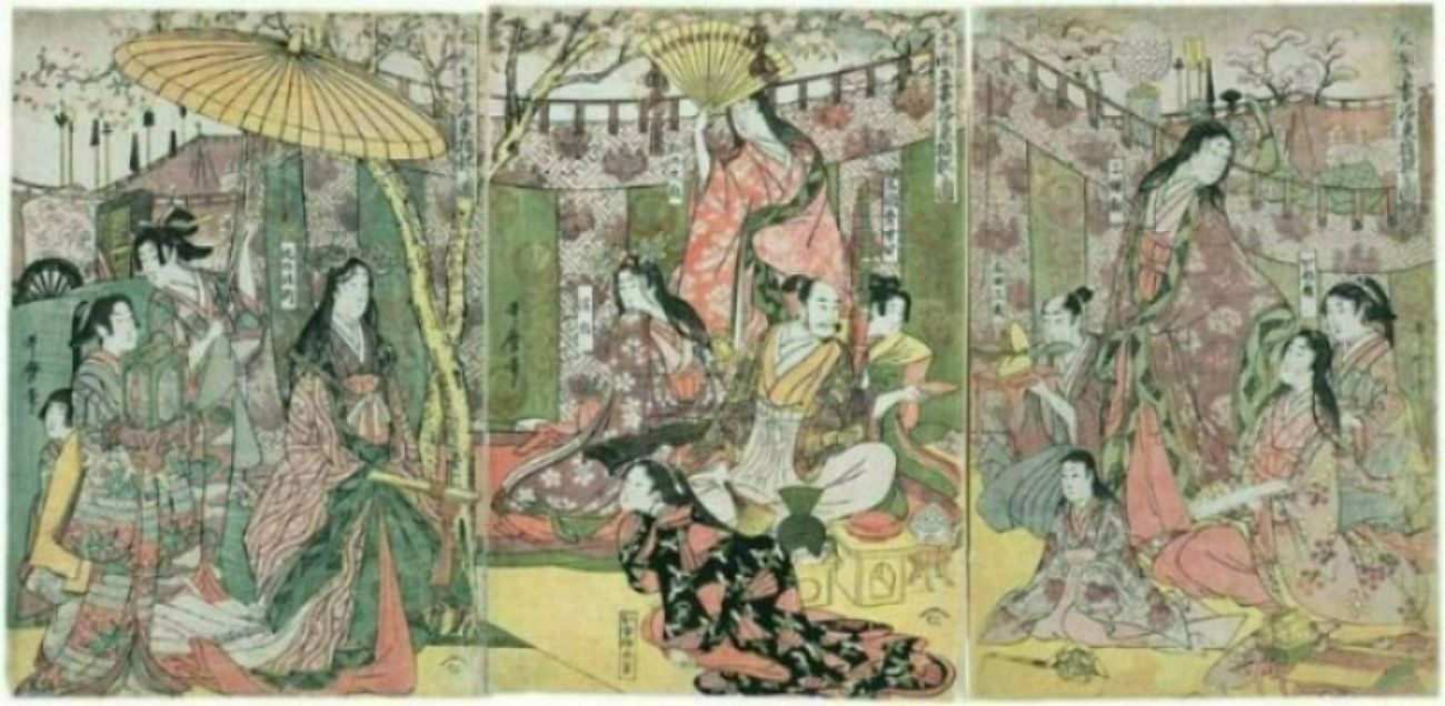 Hideyoshi and his wives 