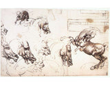 Study of horses for the Battle of Anghiari 1503-04 artwork preview