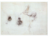 Studies of Leda and a horse artwork preview