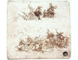 Study of battles on horseback and on foot 1503-04 artwork preview