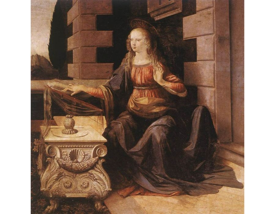 Annunciation (detail 2) 1472-75 