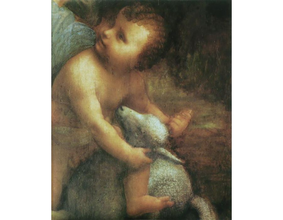 The Virgin and Child with St Anne (detail) 2 